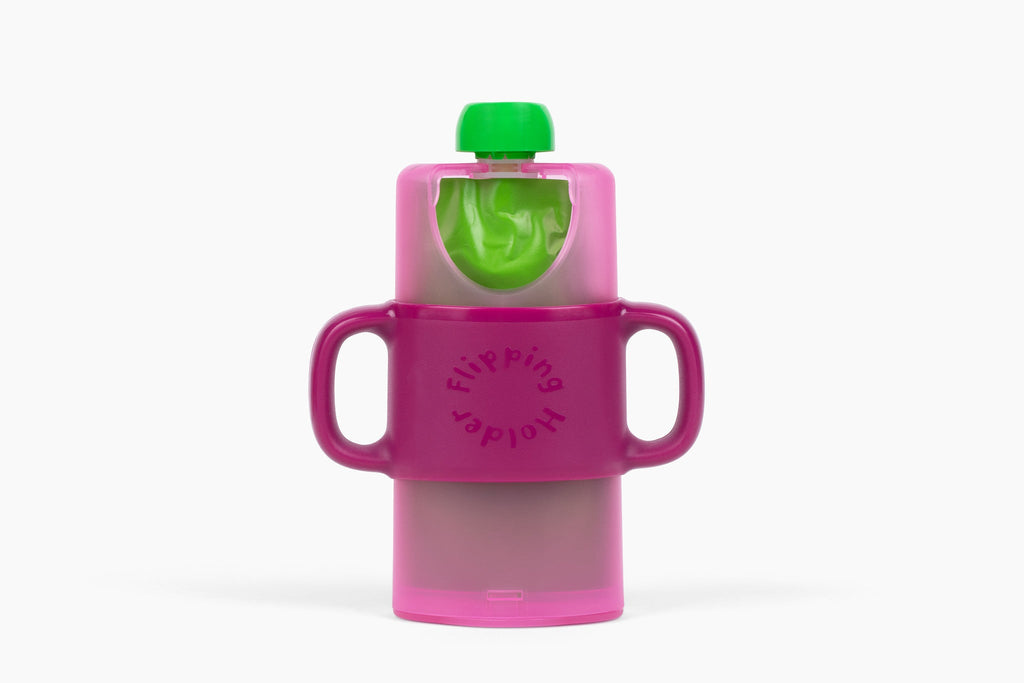 KiddyTrek 4-in-1 Sip & Snack Set - Food Pouch & Juice Box Holder, Snack Cup, Sip Cup ALL IN ONE